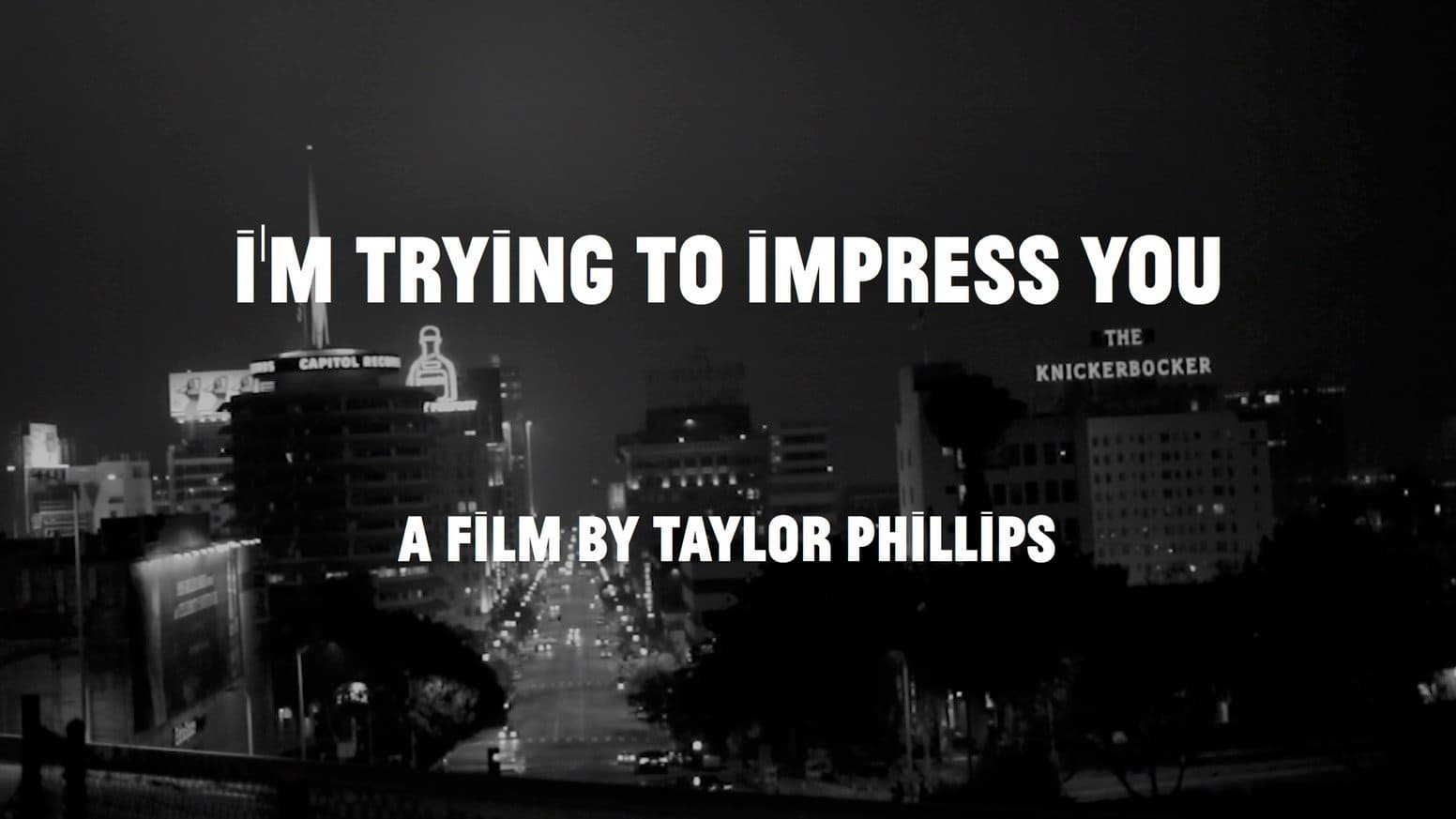 I'm Trying to Impress You backdrop